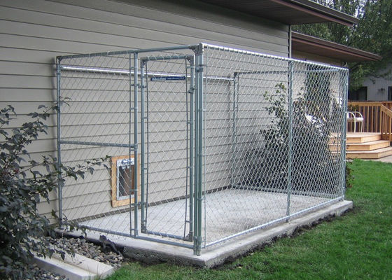 Heavy Duty Chain Link Fence Dog Run 10'L*5'W*6'H Galvanized Haisen