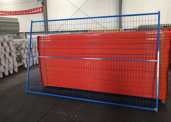 Powder Coated Construction Fence Panels  8'H X 10'L for Security